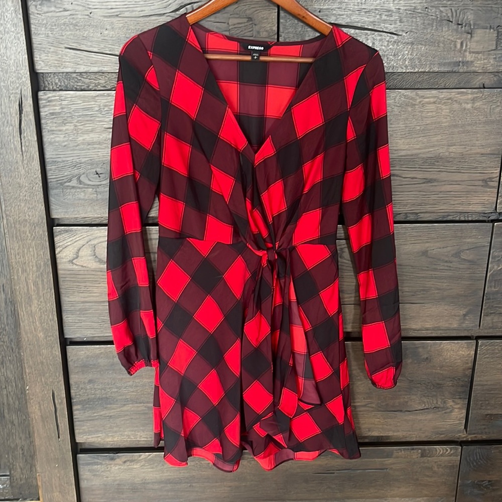 Express Small Plaid Dress
